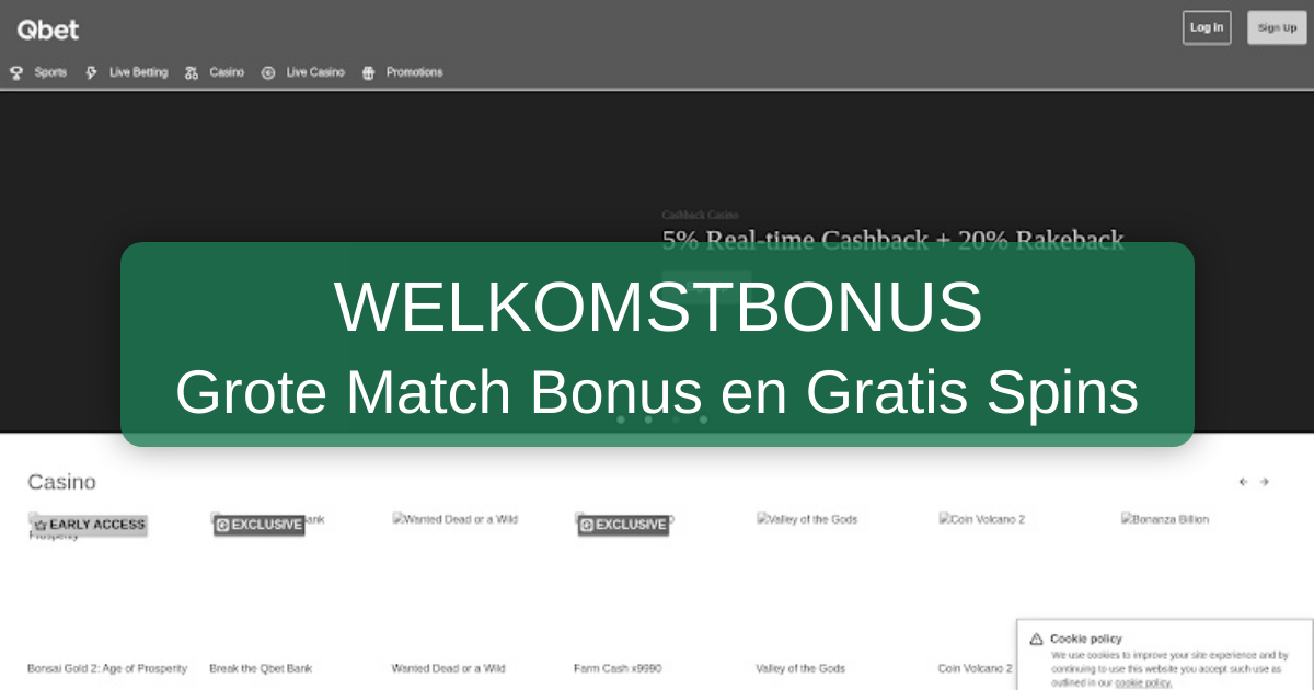 QBet Casino Nederland - Legaal online casino